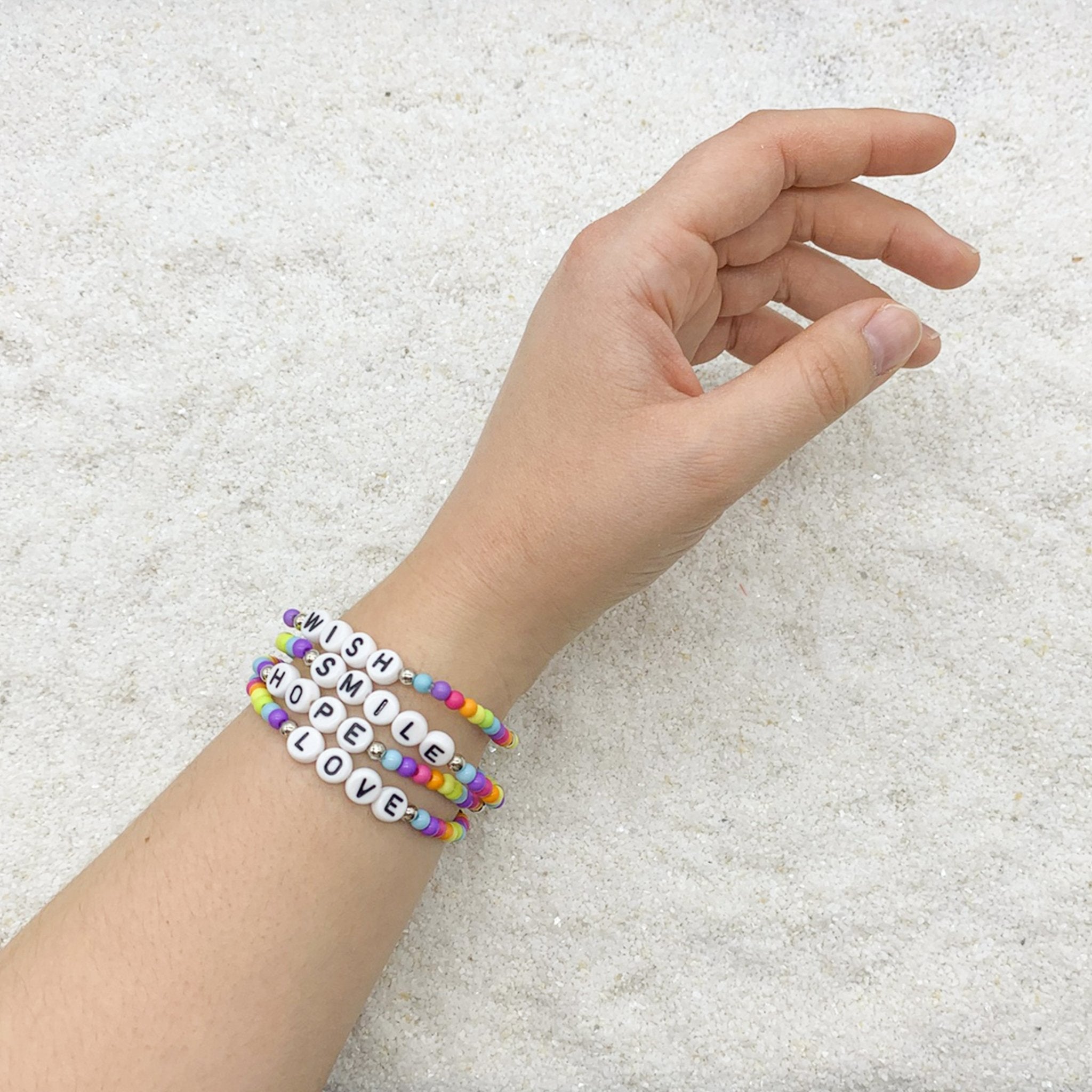 Beading Pattern - Crystal Rondelle and Bicone Bead Tennis Bracelet | ORCHID  and OPAL |